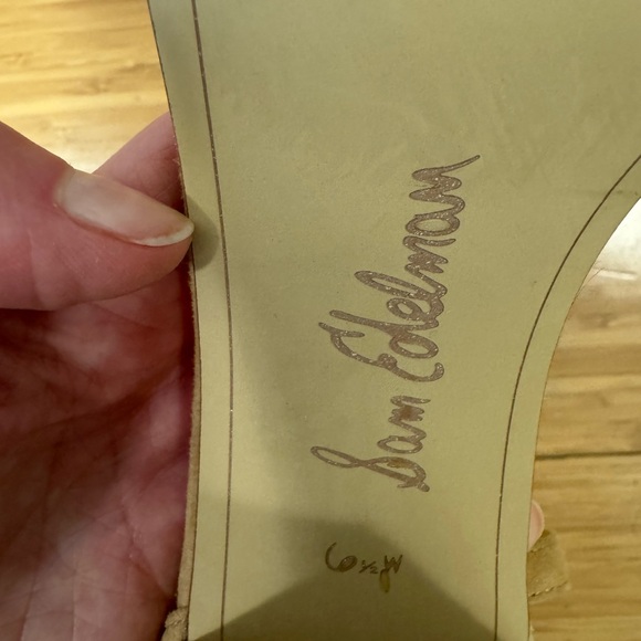 Sam Edelman Odila Heeled Sandal Scalloped Ankle Strap Sandal Size - Picture 5 of 7